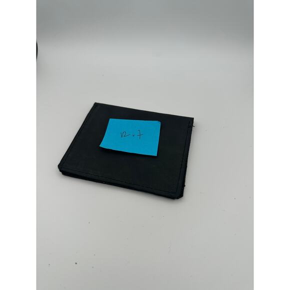 Minimalist Handmade Oaxaca Charcoal Gray Suede Leather Slim Cardholder Wallet - Picture 10 of 10